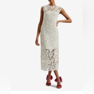 White crochet dress Ted baker